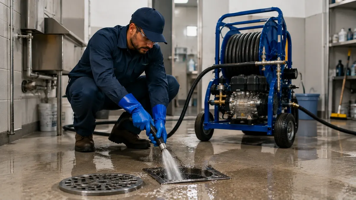 Floor Drain Hydro Jet Cleaning in South Gate
