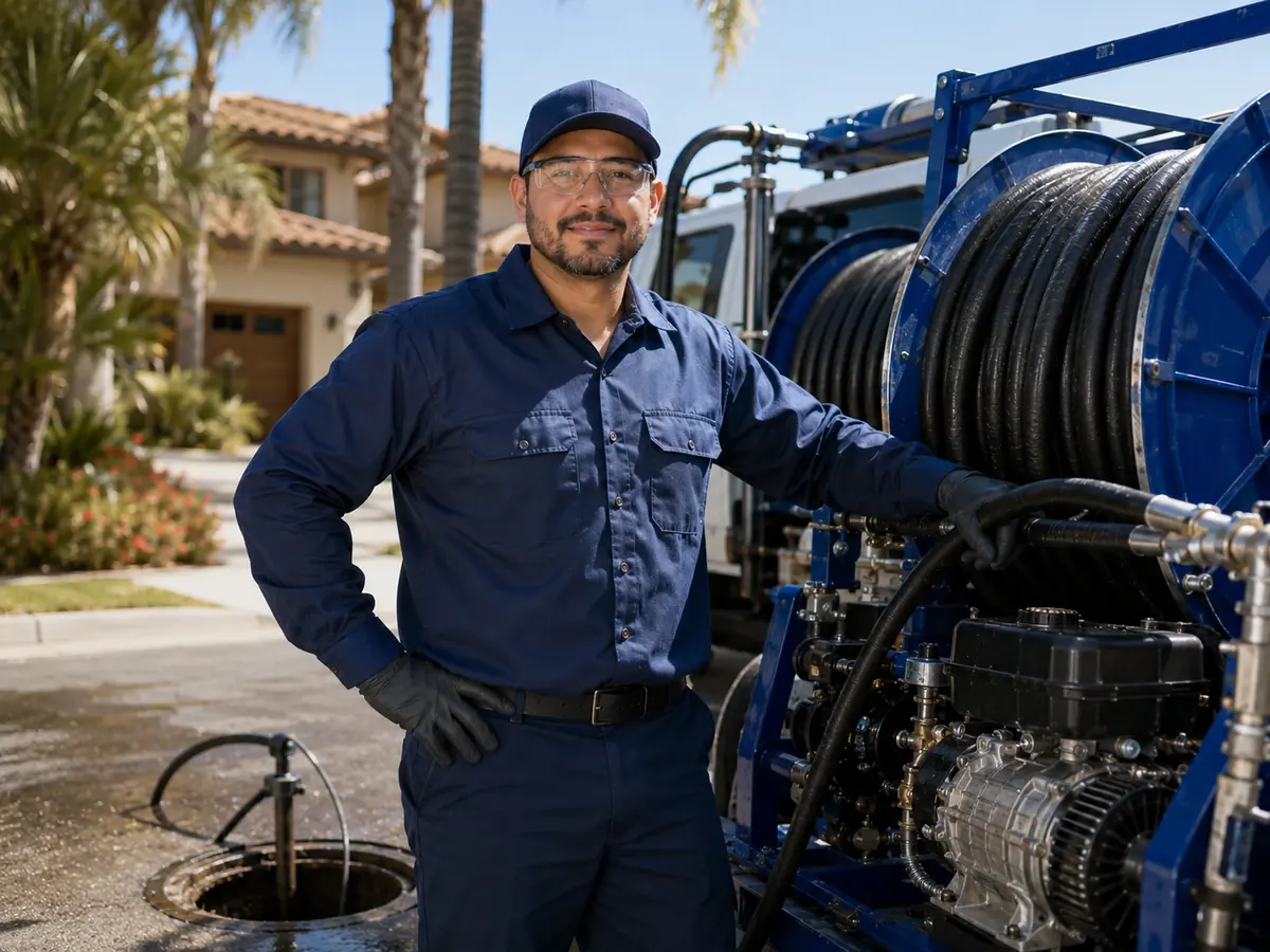 Hydro jet sewer cleaning in South Gate
