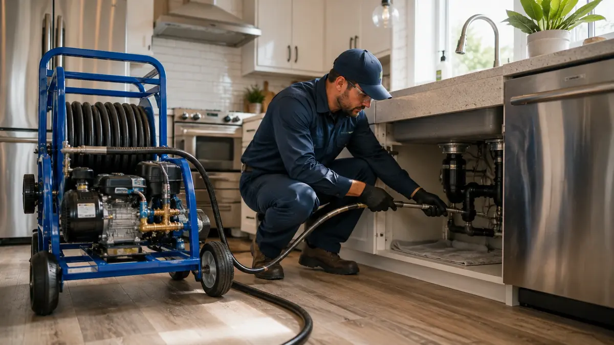 Kitchen Drain Hydro Jetting in South Gate