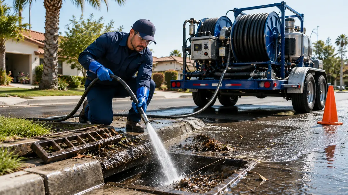 Storm Drain Hydro Jet Cleaning in South Gate